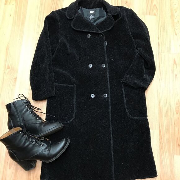 Vintage DKNY Double Breasted Coat - Picture 1 of 8